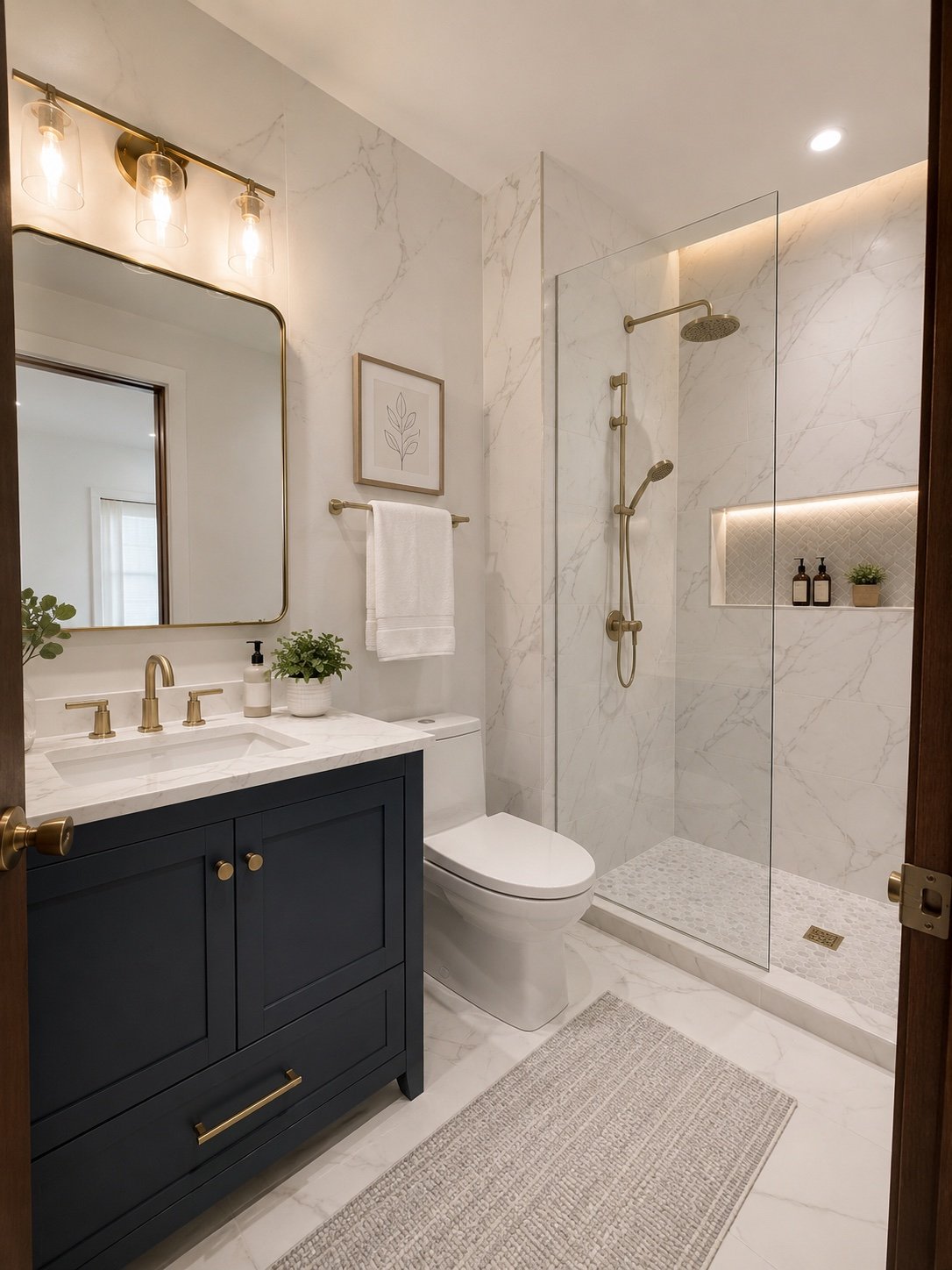 Bathroom Remodel project by Goodman Painters in Full remodel and refinish